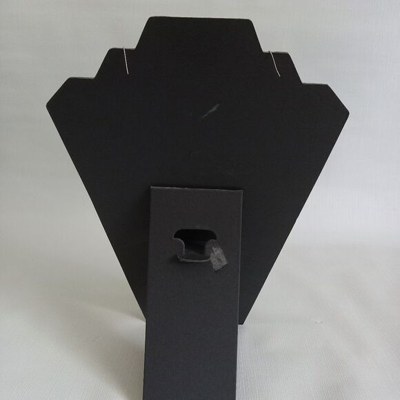 Handmade Black and White Cotton Thread Crochet Oversized Dangle Style Earrings - Picture 2 of 8